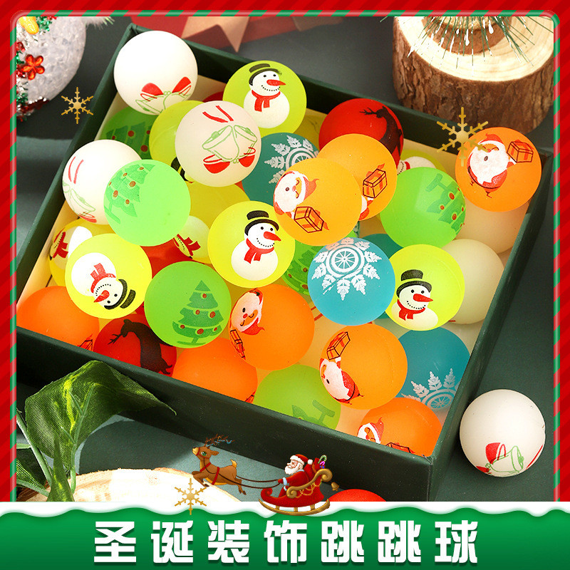 Không. 32 Dạ Quang Bouncy Bóng Giáng Sinh Bouncy Bóng Một Viên Viên Viên Máy Đồ Chơi Bóng Đặc Biệt B