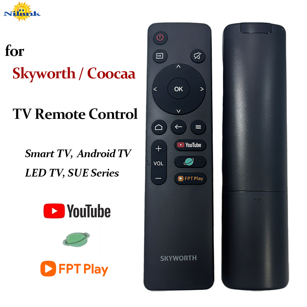 NiLANK Điều khiển TV Skyworth / CooCAA Remote Smart TV, Android TV, LED TV SUE Series