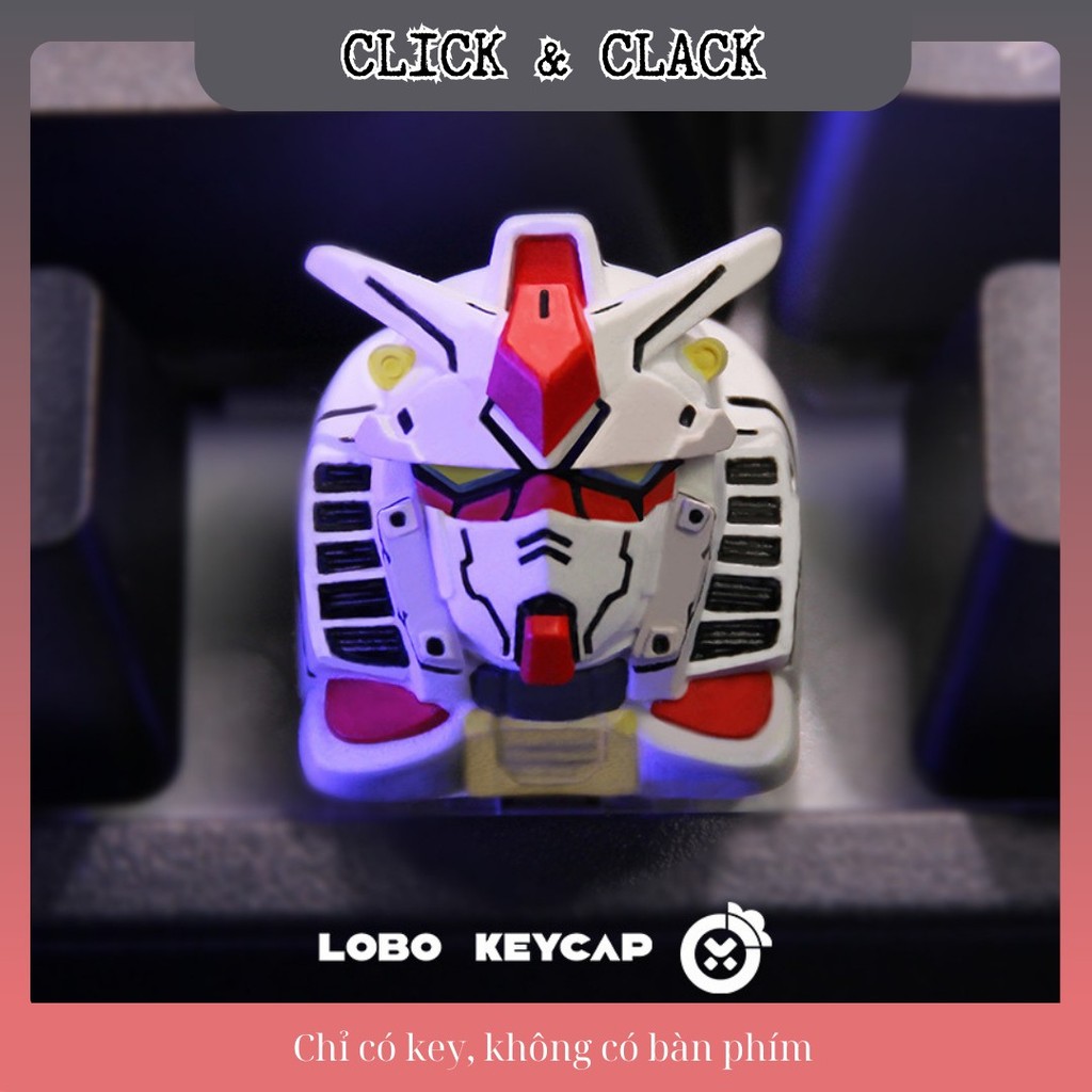 Keycap Artisan Gundam RX-78-2 & EVA Unit-01 Nhựa Epoxy - Nút Bàn Phím Cơ Mecha Robot - LOBO KEYCAP