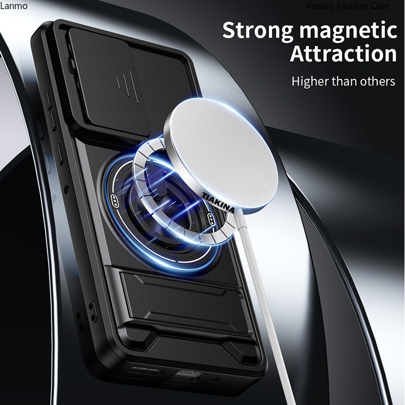 Giáp Trượt Ống Kính Funda Cho Motorola Moto G86 5G Ốp Lưng Xoay Từ Tính Vòng Dành Cho Motorola G86 Ố