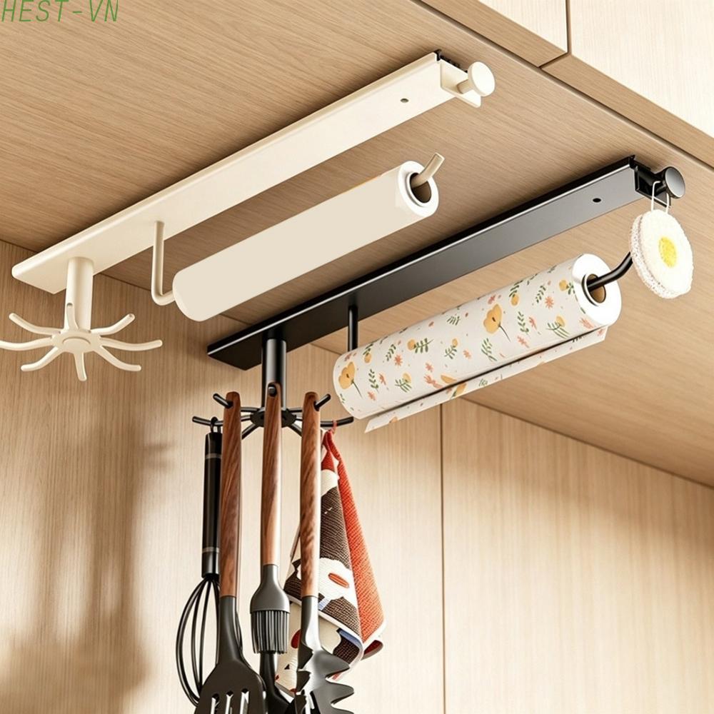 Under Cabinet Paper Holder Multifunctional Holder Wall Mounted Organizer