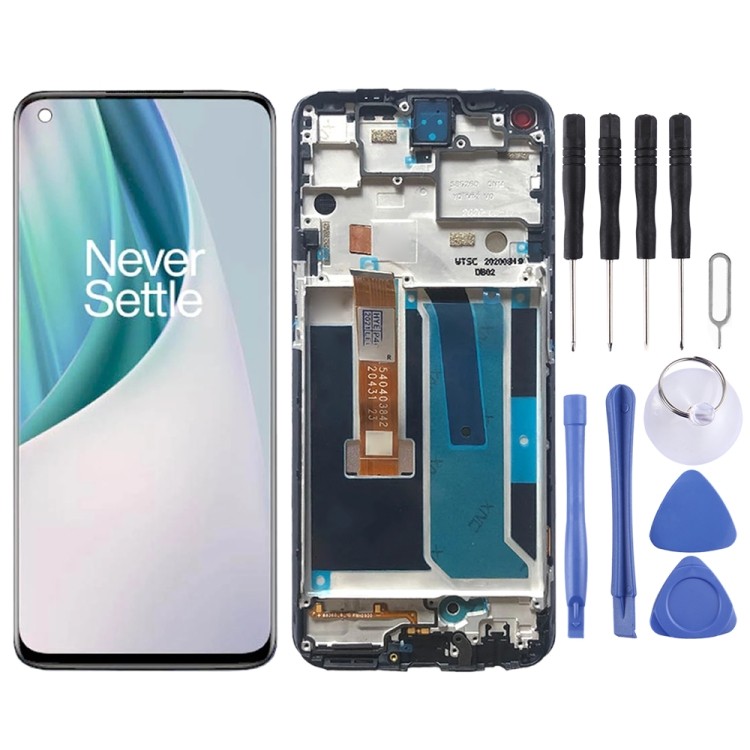 Nhà máy bán trực tiếp cho OnePlus Nord N10 5G BE2029 Bộ số hóa đầy đủ có khung Màn hình LCD OEM (Đen
