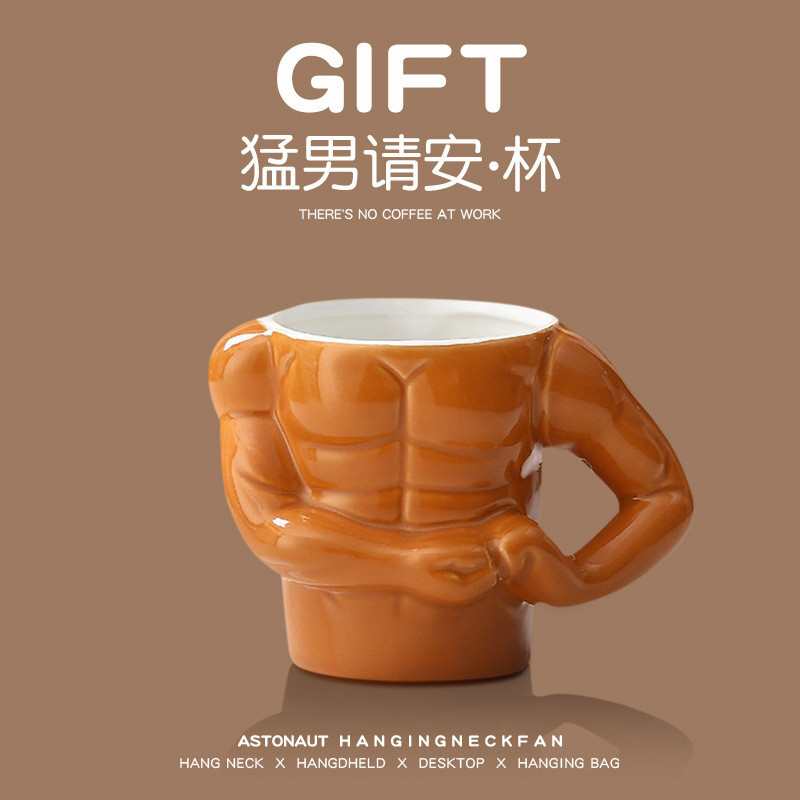 Sáng Tạo Độc Đá Cốc Gốm Vui Nhộn Cơ Macho Vui Nhộn Vui Nhộn Vui Nhộn Một Cốc Nước Hộ Gia Đình Ăn Sán
