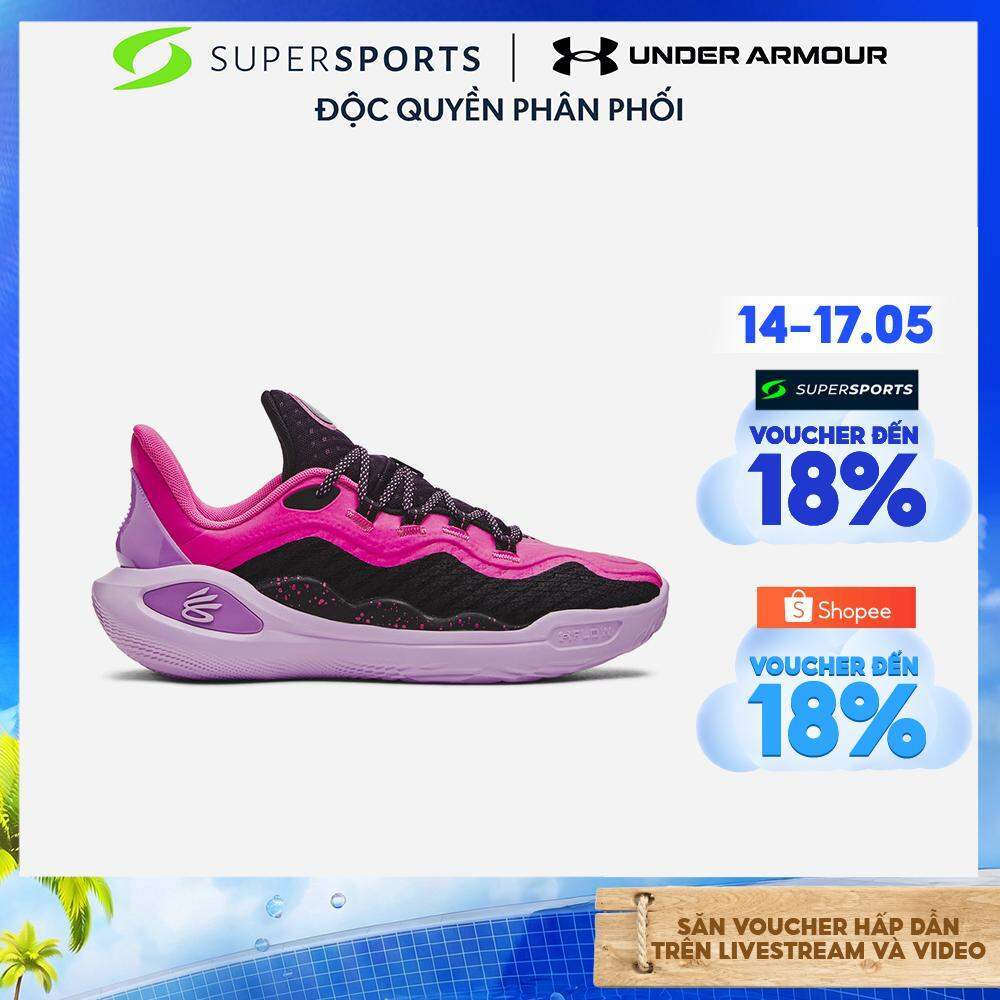 Giày Bóng Rổ Unisex Under Armour Curry 11 Girl Dad - Hồng - 3027724-600