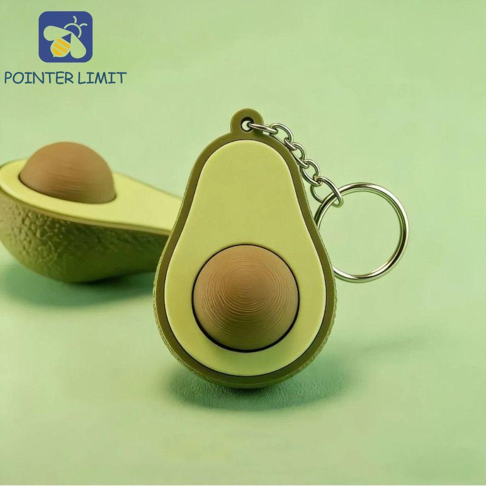 POINTER LIMIT Fidget Móc khóa, Làm dịu mô phỏng Bơ Clicker Móc khóa, Túi đựng đồ chơi trẻ em Mặt dây