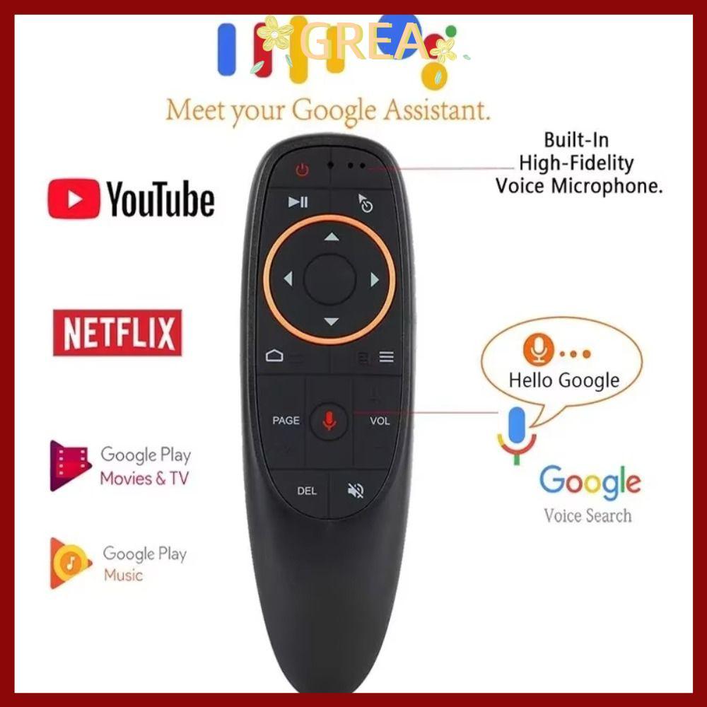 [Giao hàng từ Philippines] Điều khiển từ xa không dây GREA 2.4G, Điều khiển từ xa bằng giọng nói đa 