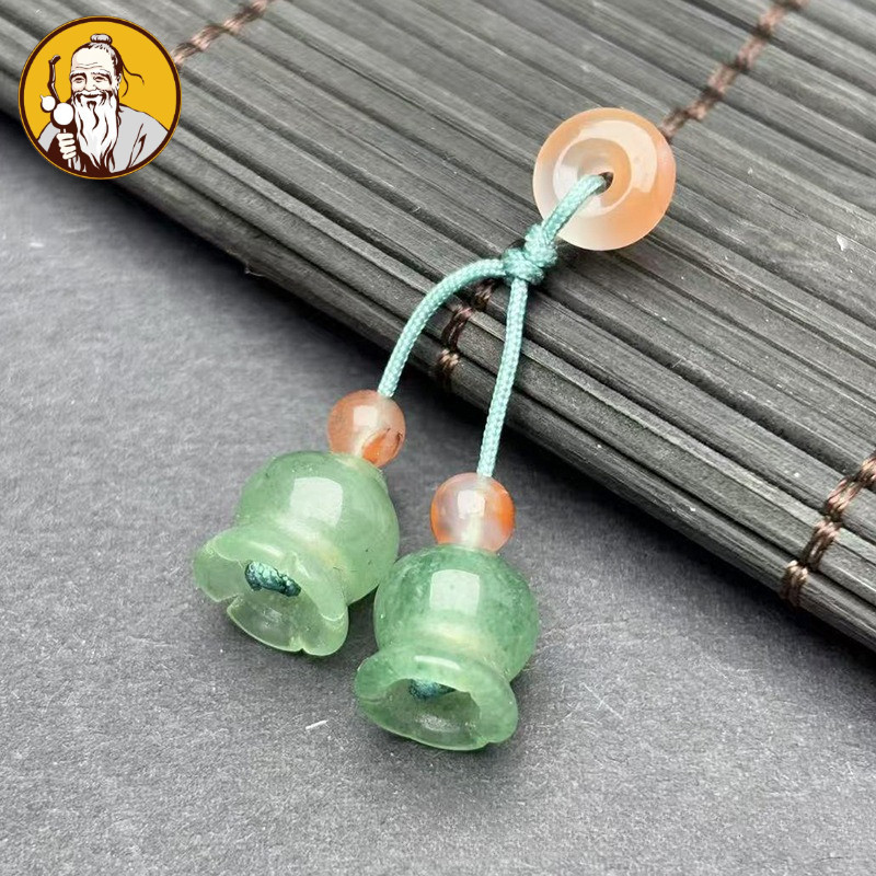 Vàng Lụa Ngọc Aventurine Mộc Lan Lily of the Valley Nhỏ Lily of the Valley Mặt Dây Chuyền diy Phụ Ki