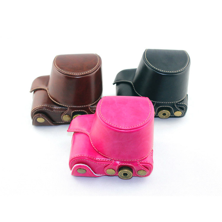 Thích hợp cho Túi đựng máy ảnh Sony A5100 A5000 Vỏ da NEX3N Vỏ bảo vệ Túi máy ảnh 16-50 Ống kính