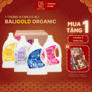  Nước Giặt Xả Bali Gold Organic 3.2 Lít  1 thùng 4 can  Hương Thơm Dịu Nhẹ Đậm Đặc Lưu Hương Lâu công nghệ Hàn Quốc 
