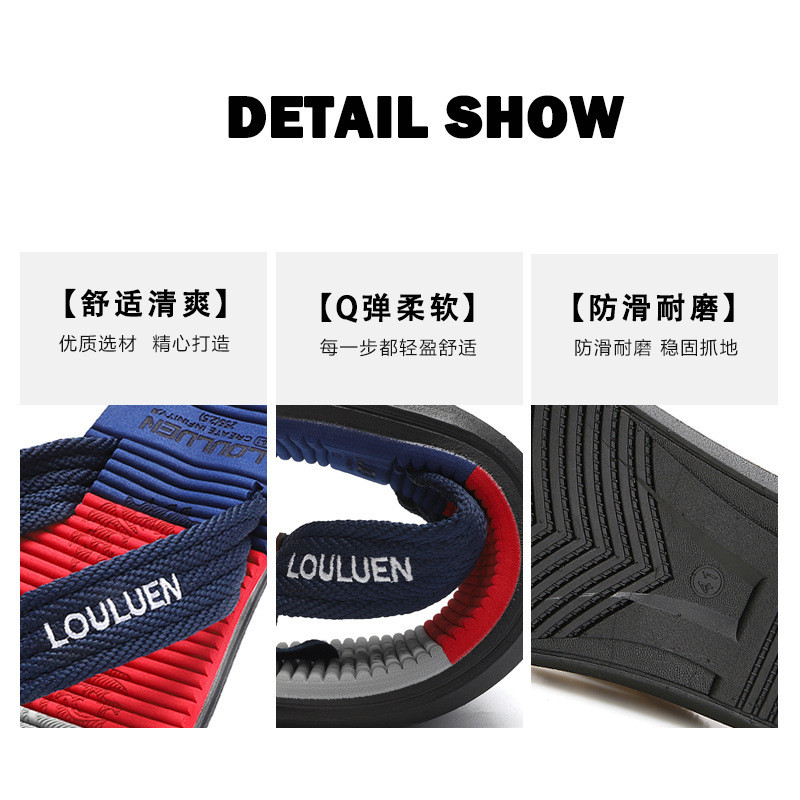 Giày xỏ ngón nam Dép xỏ ngón thông thường Giày đi biển Mặc ngoài trời Dép xỏ ngón Hàng có sẵn