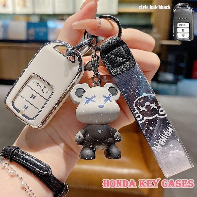 Ốp Chìa Khóa Ô Tô Cho Xe Honda Chìa Khóa 4 Nút Honda Civic Hatchback Civic City Chìa Khóa Honda Móc 