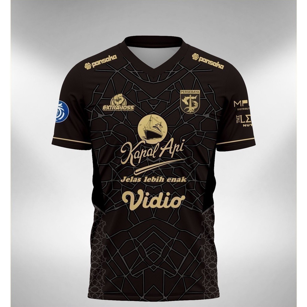 2025 S Thời Trang M L XL XXL Ba Tư Surabaya 3rd League 1 Thiết Kế Áo Sơ Mi Tay Ngắn Cho Bóng Đá Atti