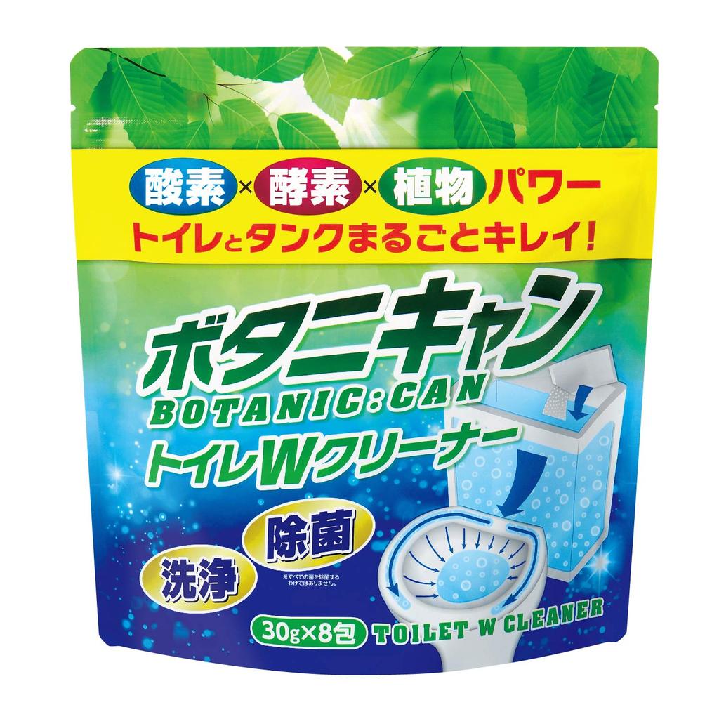 Botanican Toilet W Cleaner [Toilet and Tank Cleaning Agent / 30g×8 Packs / Approx. 2 Months Supply] 