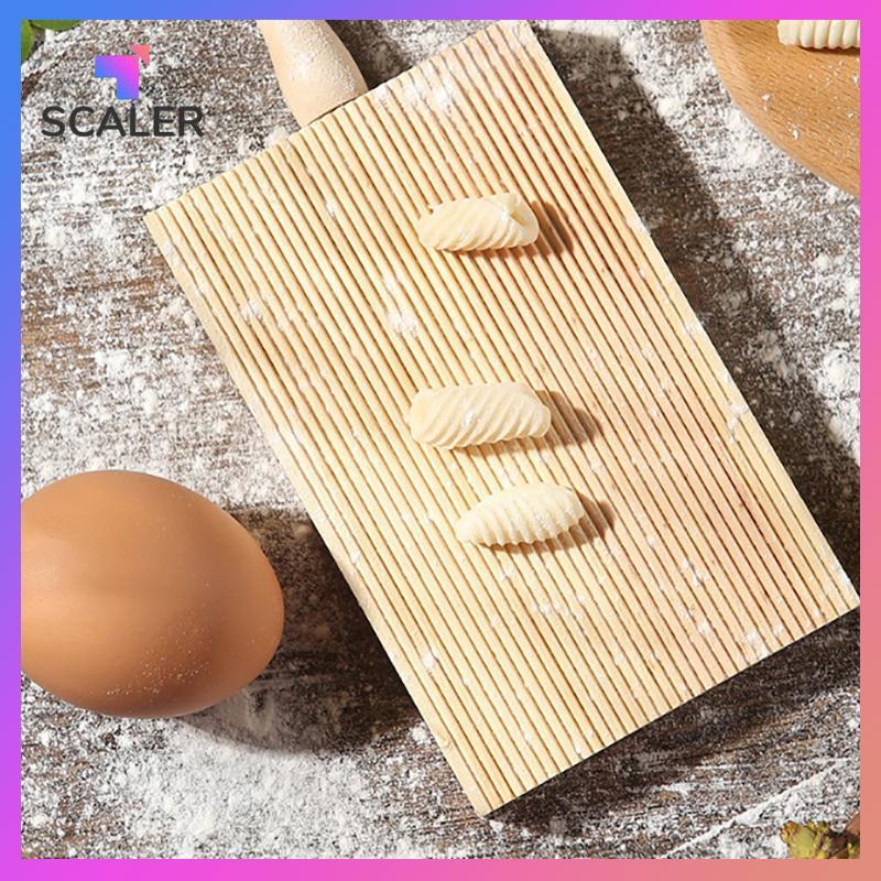 SCALER Ý Fantes Gnocchi Board Gỗ Dụng cụ làm bánh nhà bếp Pasta Maker Professional.