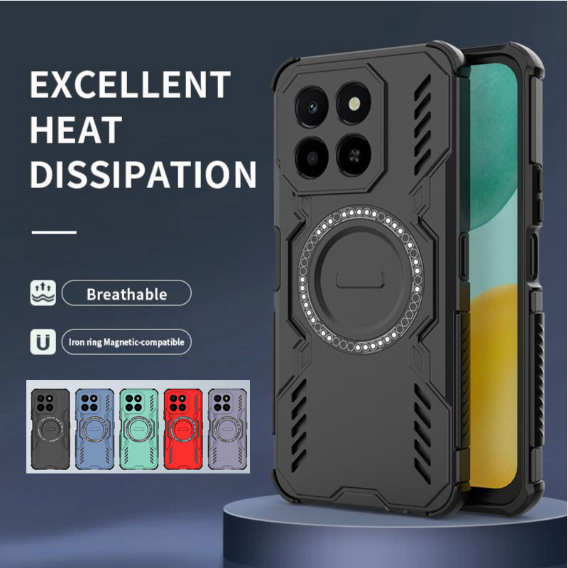 Vỏ giáp sạc không dây cho Honor X6C Vỏ chống sốc từ tính cho HuaWei Honor X6C Vỏ bảo vệ cản trước