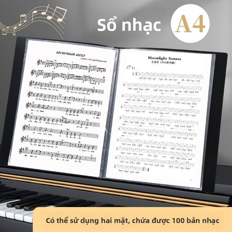 Sheet Music Organizer A4 Mica Page Holder Giá đỡ nhạc có thể mở rộng