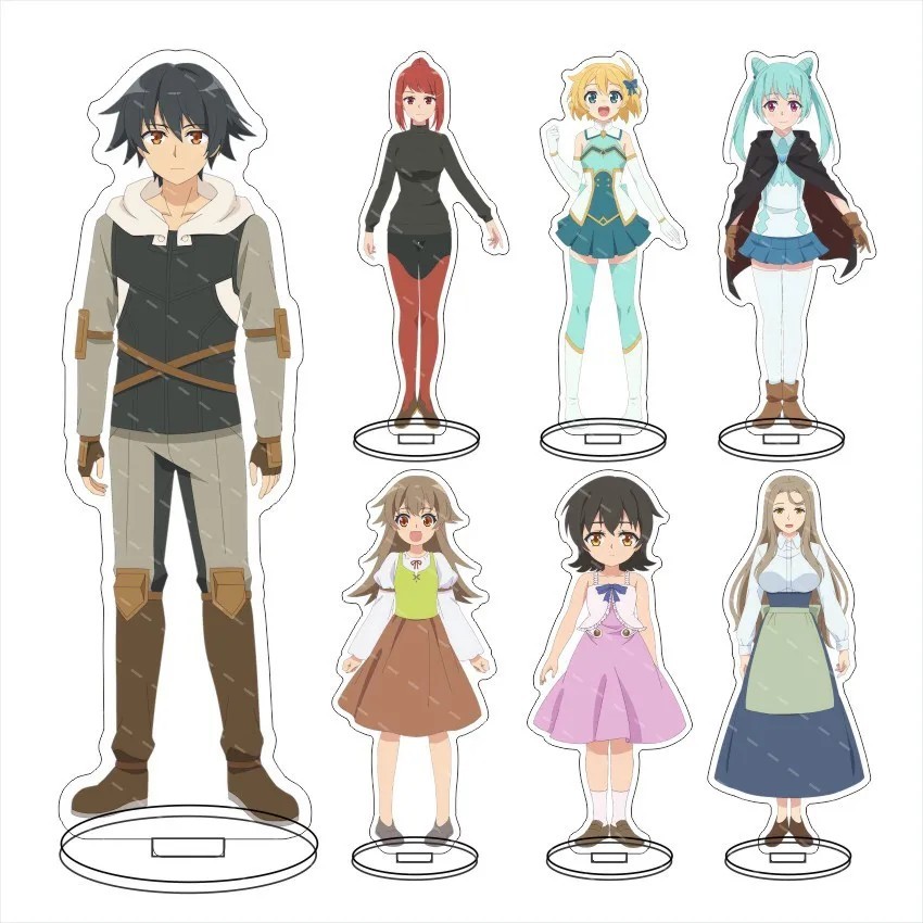 Standee anime Anh Hùng Không Nghề Nghiệp Mushoku no Eiyuu mô hình mica trang trí bàn học figure trưn