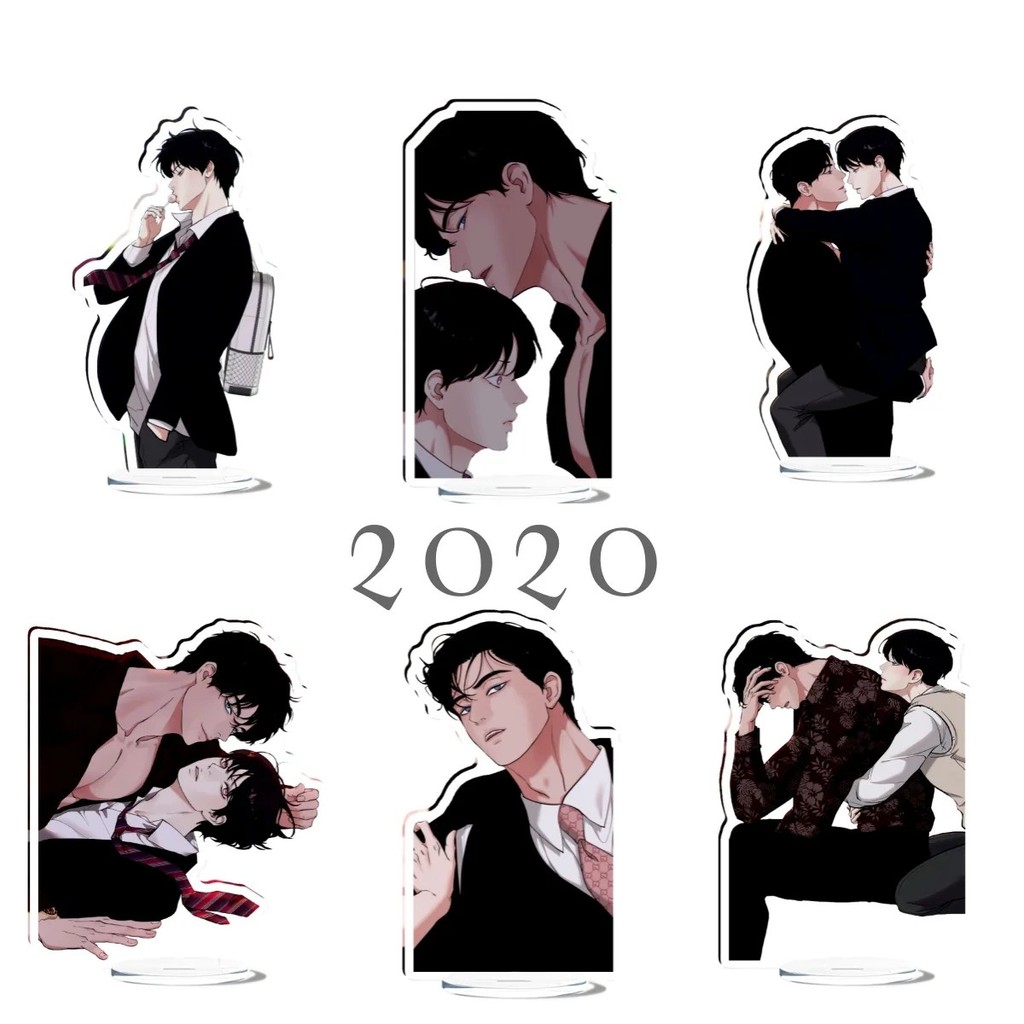 Standee Island Life 2020 Mô Hình Mica Trang Trí Bàn Học Webtoon Manhwa BL Boylove Hàn Quốc Quà Tặng 