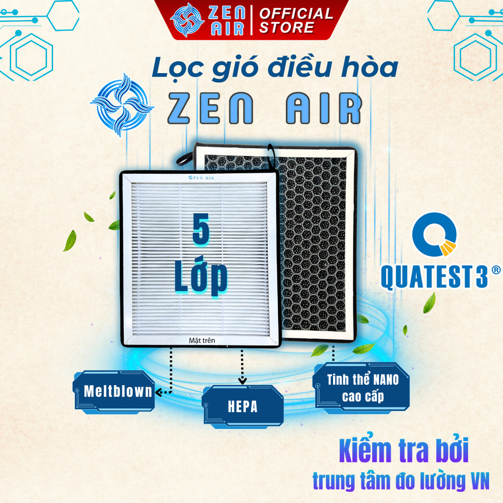 Lọc gió điều hoà Vitara , Ciaz, Xl7, Ertiga - Zen Air