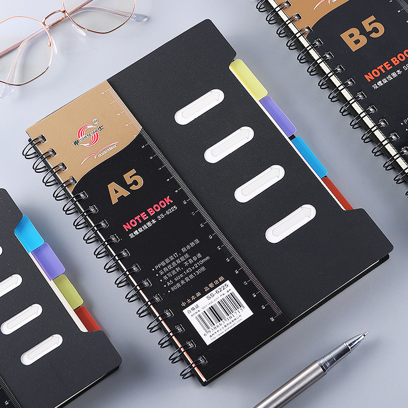Shinshi 62 Series Notepad Nhật ký A5 / B5 / A6 Notepad Cuộn dây xoắn ốc đôi Notepad Premium Notepad 