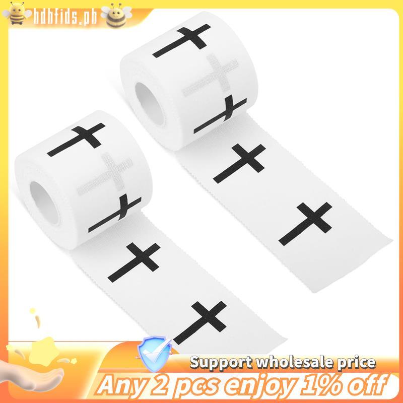 -Christian Athletic Tape, 23ft Viền Răng Giả Cotton Thể Thao Cổ Tay 2 Cuộn