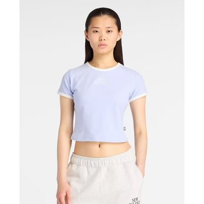 NEW BALANCE - Áo croptop nữ cổ tròn tay ngắn Linear Heritage_NEWWT61Y33QD-00P