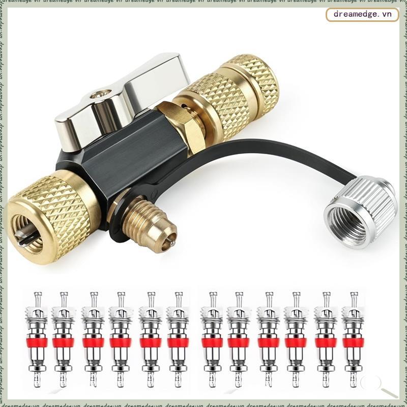 [dreamedge] Van đánh giá chân không 1 / 4 inch Nam Flare R410A R410A Dụng cụ van