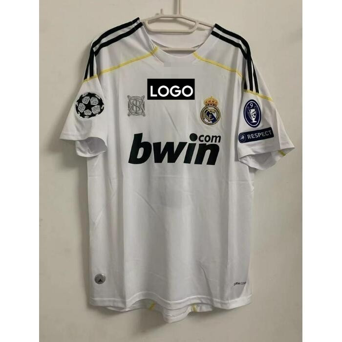 2009-2010 Real Madrid Sân nhà Áo đấu Retro Jersey Bóng đá 09-10 Áo Real Madrid KAKA 8 RONALDO 9 BENZ