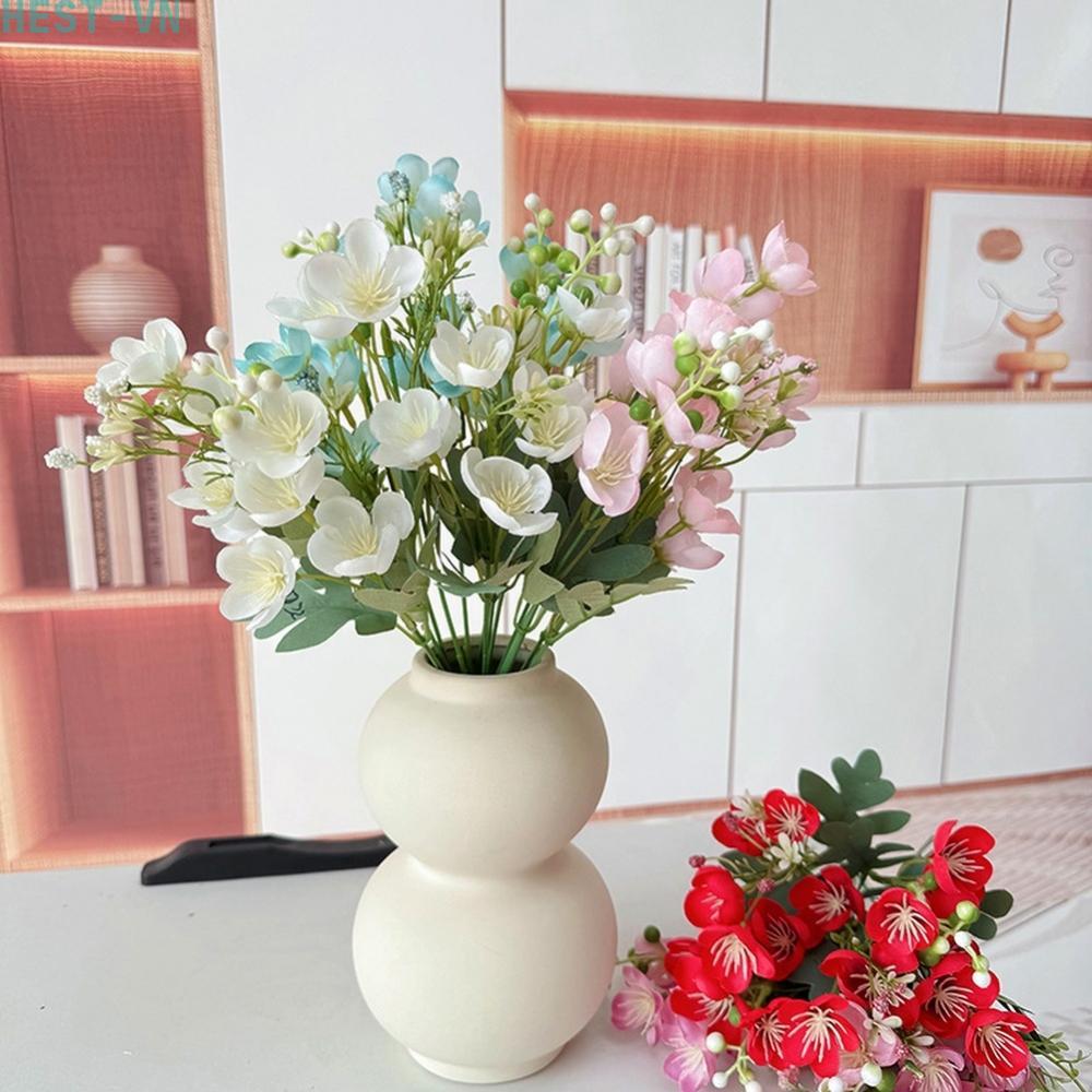 20 Blossom Artificial Jasmine Silk Flower Bouquet for Photography and Home Decor
