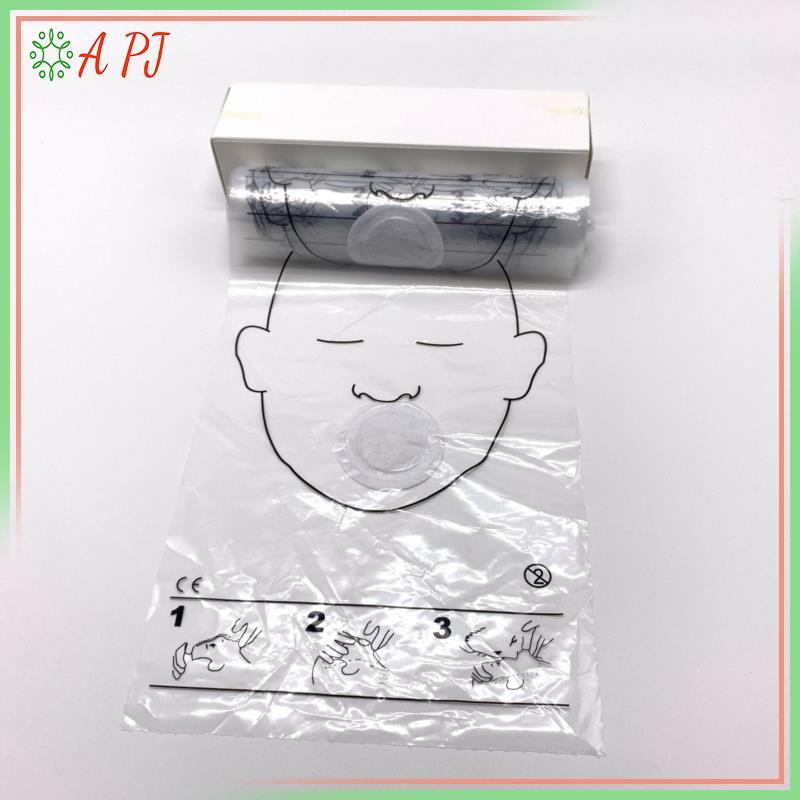[APJ] 36 Cái / Cuộn Mặt nạ hồi sức CPR Tấm chắn mặt CPR cho Bộ sơ cứu huấn luyện CPR [MỚI]