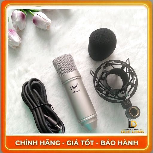 Micro thu âm livestream karaoke ISK AT100 chính hãng