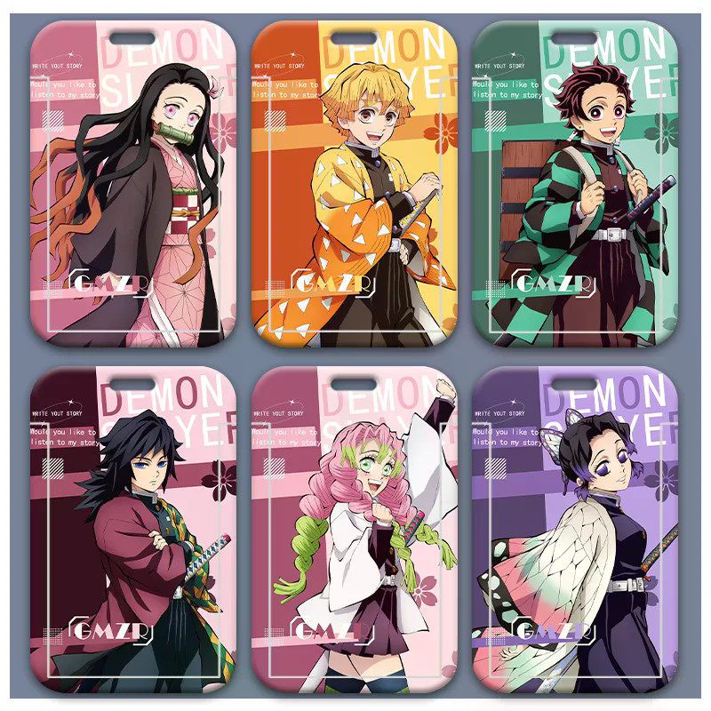 Hot itemDemon Slayer: Kimetsu no Yaiba Mitsuri Nezuko Tanjiro Giyuu fan card set thẻ nước thẻ gạo tr