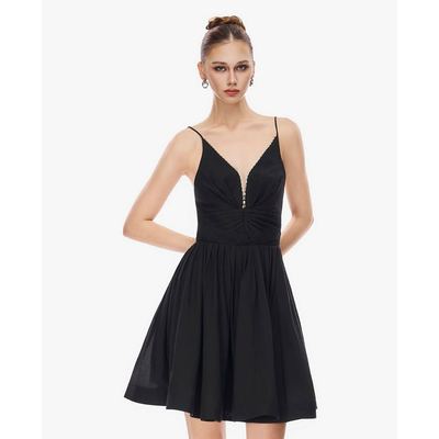 GIGI - Đầm hai dây mini cổ V dáng xòe_G2101D261104-66