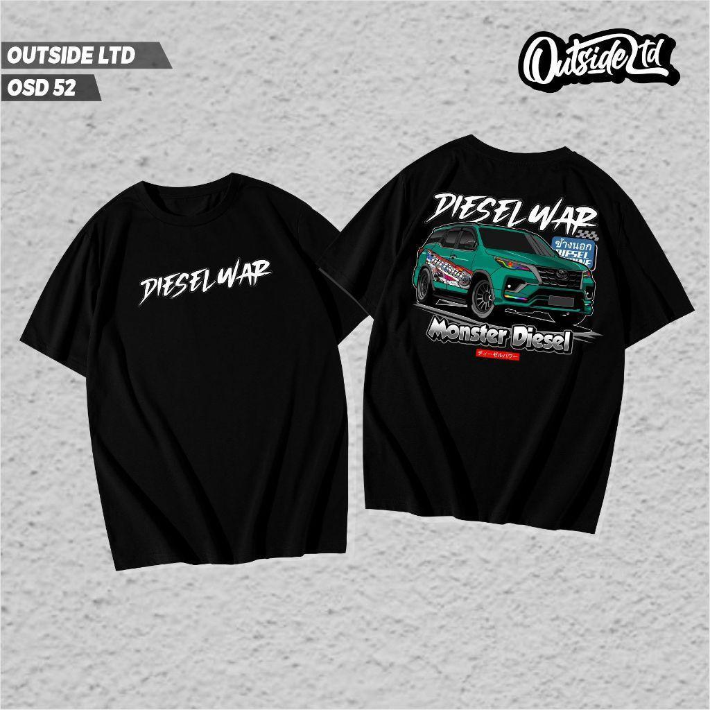 Áo thun Toyota Fortuner Diesel Power Diesel War Áo thun Microfiber Jersey