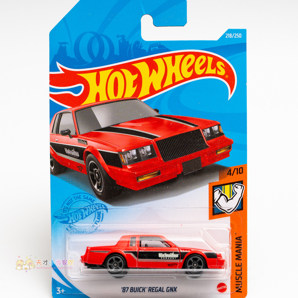 Không. 218 '87 BUICK REGAL GNX BUILD Red Mattel Hot Wheels MUSC