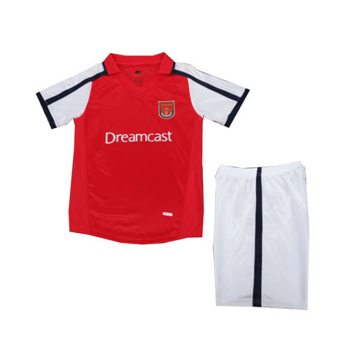 Arsenal Jersey Retro 2001/02 - Áo Thể Thao Tay Ngắn Cho Trẻ Em Size 16-28