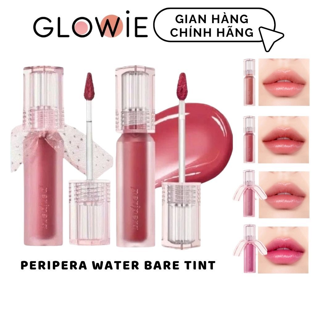 [ĐỦ MÀU] Son Tint Bóng Peripera Bare Water Tint Lên Màu Chuẩn, Tint Lì Bám Màu Tốt Màu 02