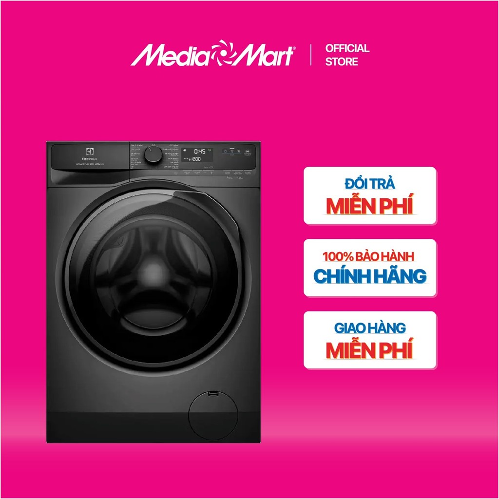 [MEDIAMART] - Máy giặt lồng ngang Electrolux Inverter 10kg EWF1023P5SC - FREESHIP,Bảohànhchínhhãng