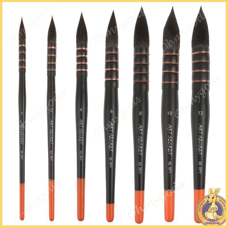 OMG * Tay Cầm Sóc Tóc Nghệ Thuật Sơn Màu Nước Bàn Chải Đồ Dùng Nghệ Thuật Paintin