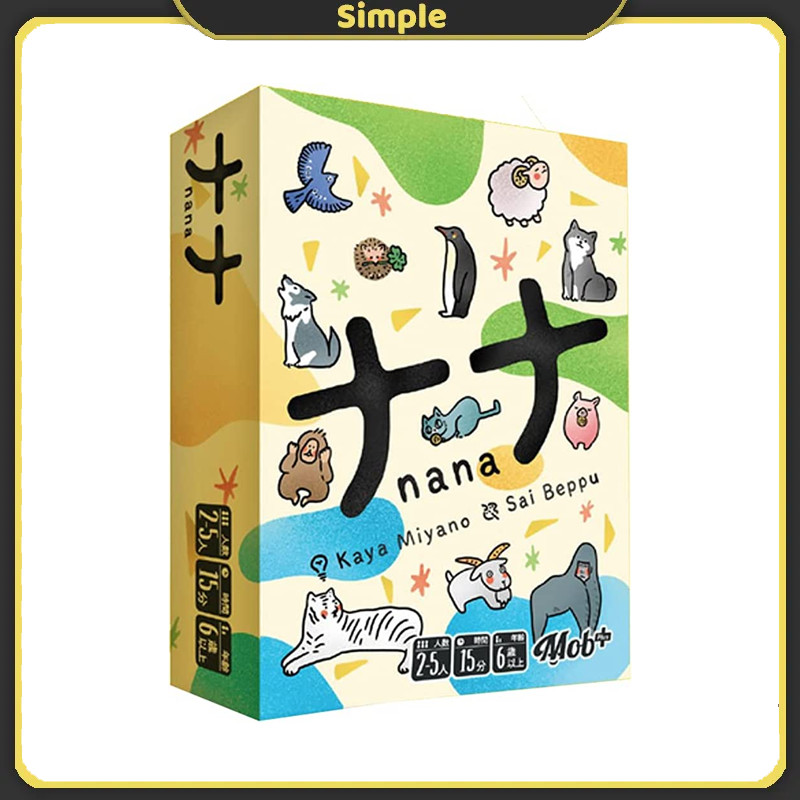 Trò chơi thẻ bài bảng MOB + Nana phiên bản 2-5 người chơi 15-30 phút 6 trò chơi bảng