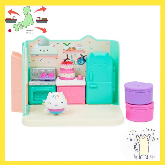 [Japanese Version] Gabby's Dollhouse Cakey's Kitchen Room Set
