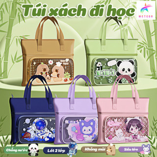 Túi học thêm3ngăn,Túi Đựng Sách Vở Học Sinh,Túi đựng đồ cho trẻ em,phim hoạt hình dễ thương,Dễ dàng vệsinh,Công suất lớn
