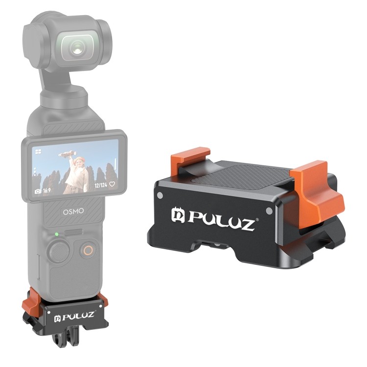 Nhà máy bán trực tiếp cho DJI Osmo Pocket 3 PULUZ Quick Release Mount Adapter (Đen)