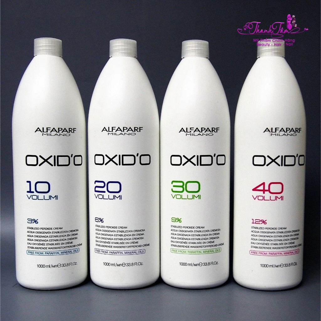 Kem oxy trợ nhuộm thuần chay Alfaparf Milano - Oxid'o Stabilized Peroxide Cream 1000ml .TT