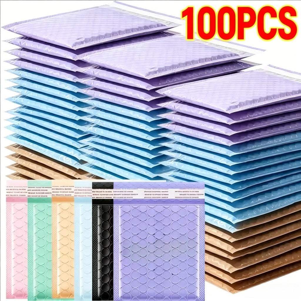 20 / 50 / 100 CÁI - Blue Poly Bubble Mailers Phong bì có đệm tự niêm phong Phong bì có đệm Túi quà t