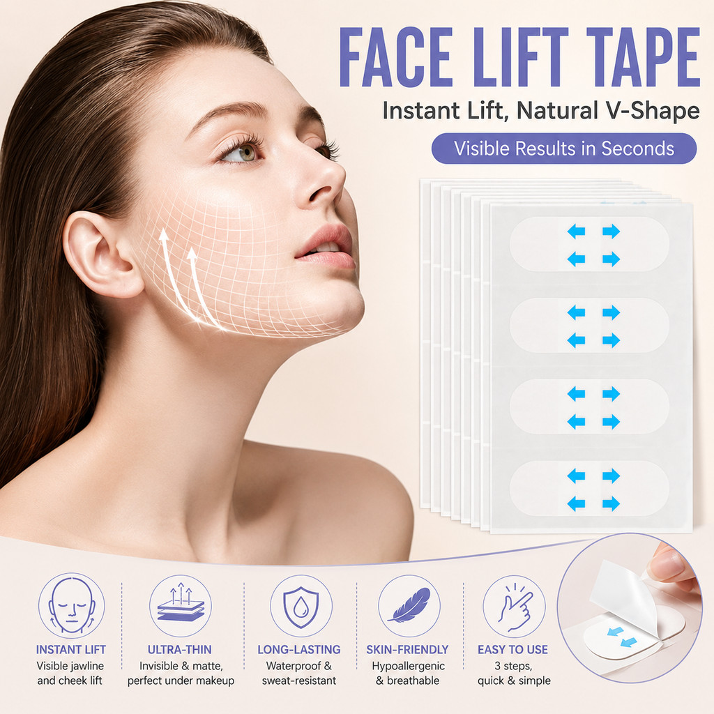 Vô Hình Mặt Nâng Băng V Edge Miếng Dán Cho Thổ Nhĩ Kỳ Cổ Chảy xệ Da Jowls Ngay Facelift 1 Mặt Nâng B