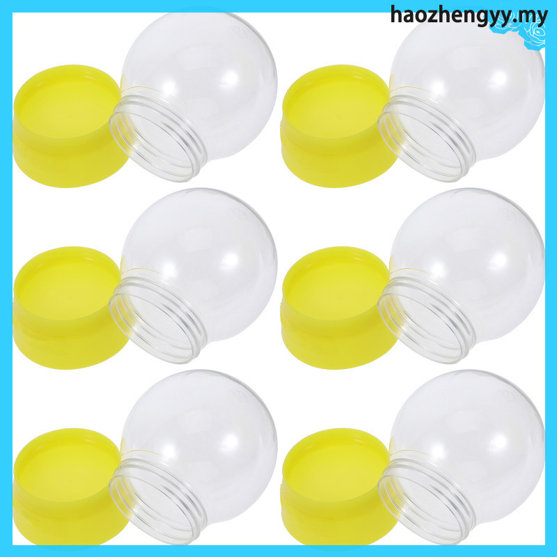 Bộ 6 Quả Cầu Tuyết Tròn: 270ml Trang Trí Quả Cầu Tuyết Độc Đáo Trong Suốt Trống Quả Cầu Tuyết Để Tra