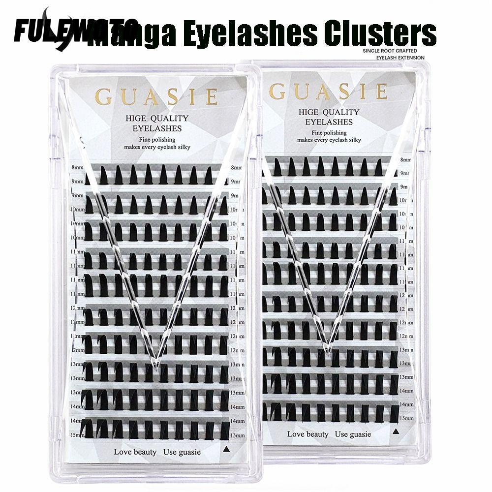 Cụm lông mi FILEWOTO, Baddie Anime Volume Spiky Manga Cụm lông mi, Vẻ đẹp nữ 8-15mm Handmade C Curl 