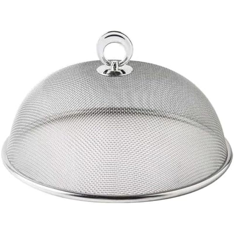 Ciieeo Stainless Steel Mesh Food Cover Dome 35cm Mesh Dome Food Tent Dustproof Fly Screen Protector 