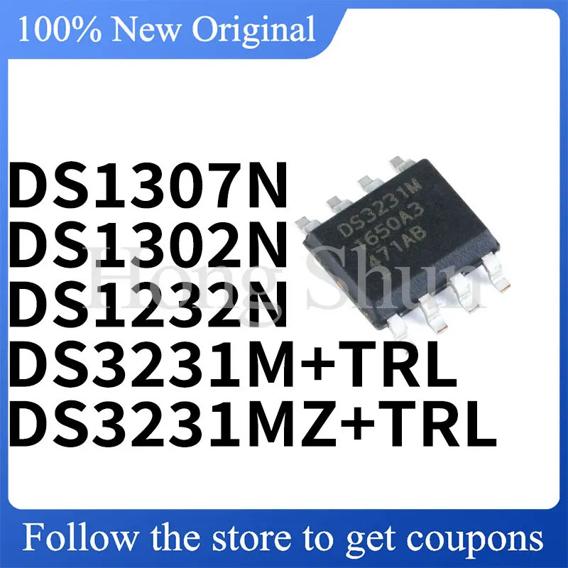 5 CÁI DS1307N DS1302N DS1232N DS3231M DS3231MZ + TRL SOP Chip ic